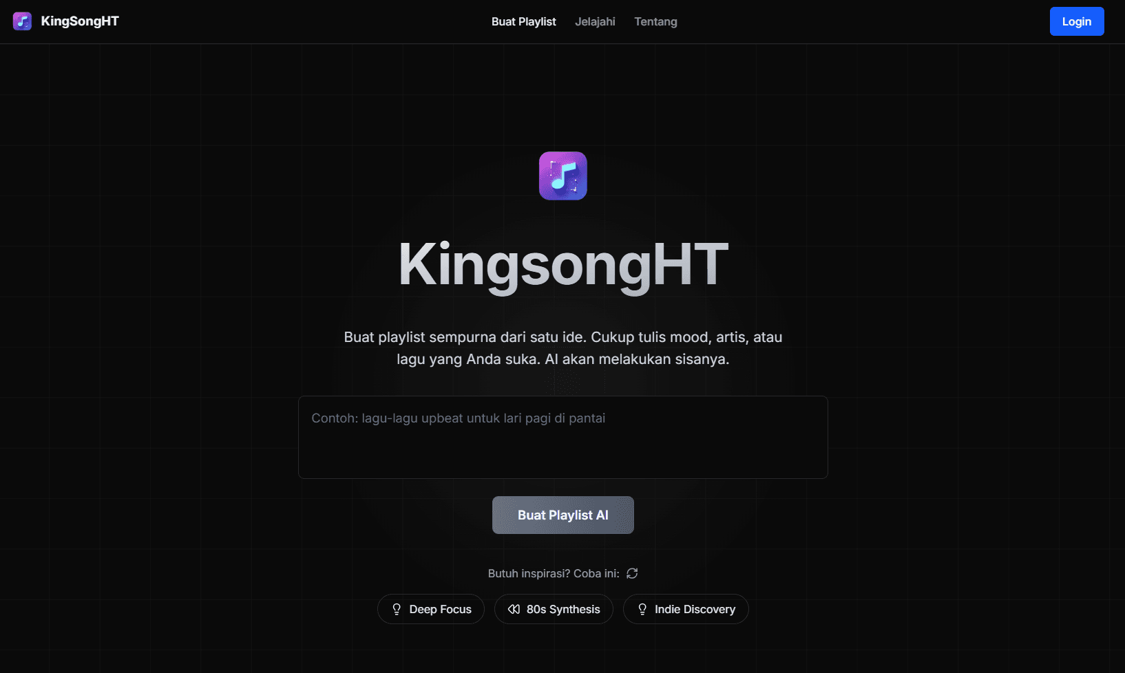 KingSongHT: AI Playlist Generator for YouTube